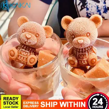 Bear Shape 3d Ice Cube Tray Silicone Mold Maker Coffee Milk Tea