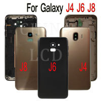 ปลอกหุ้มสำหรับ Samsung Galaxy ด้านหลัง J3 J4 J4 + J4บวก J5 J5โปร J6 J6 + J6บวก J7นายก J8หลังฝาหลังปิดโทรศัพท์ปลอกหุ้มช่องหลังอะไหล่ซ่อมหลัง