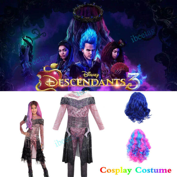 Queen Audrey Descendants 3 Evie Mal Cosplay Girls Halloween Costumes