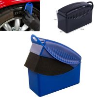 Car Wheel Polishing Waxing Sponge Brush ABS Plastics Washing Cleaning Tire Contour Dressing Applicator Pads Detail Accessories