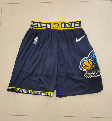 Ready Stock Newest Hot Sale Basketball Shorts 2021-22 Mens Memphis Grizzlies 75Th Anniversary Jersey Shorts - Navy Blue