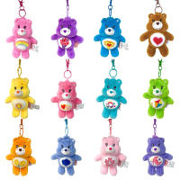 15cm Cute Cartoon Little Bear Pendant Keychain Plush Toy Mini Bag Pendant Keychain Decor Cartoon Animal Stuffed Doll Plush Toy fabulous