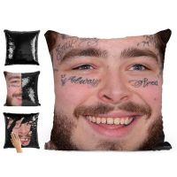 [Heimi Department Store] Postsequin Reversible Color Changing Pillow Case Magical Nicolas Cage Cushion Cover With Sequins Pillow Cover