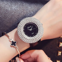 Luxury Brand Crystal Women Watch Fashion Big Dial Leather Ladies Wrist Watch Woman Casual Quartz Clock Bayan Kol Saati New #3TWF