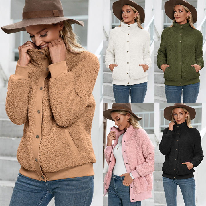 fitaylor-double-faced-tweed-coat-women-khaki-turtleneck-jacket-warm-long-sleeve-casual-single-breasted-autumn-lady-clothes
