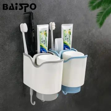 Magnetic Adsorption Inverted Toothbrush Holder Bathroom