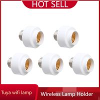 5PCS Tuya E27 Smart WiFi Light Socket Lamp Holder Remote Control Light ON OFF At Regular Time Bulb Work with Alexa Google Home