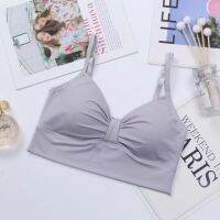 [ส่งเร็ว] ✨Kaykai_Shop✨❗พร้อมส่ง?สายเดี่ยว สีพื้น ตกแต่งโบว์ ปรับสายได้ เสริมฟองน้ำ ผ้านุ่ม ระบายอากาศ สปอร์ตบราสีสวยน่ารั? 123
