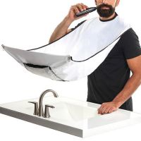 Man Apron Male Beard Holder Hair Shave Catcher Floral Household Cleaning Protector