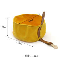 1000Ml Folding waterproof canvas Dog Bowl Portable Travel Food foldable Cat Dog Water Bowl Puppy Feeder Dog Accessories