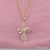 【hot】♙❃™  FJ 585 Gold Color Shaped Pendant Chain