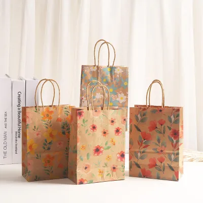 Cookie Candy Boxes Party Favors Bag Kraft Paper Gift Bags Wedding Party Supplies Birthday Party Favors