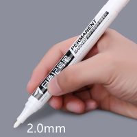 5pcs White Marker Pens Waterproof Rubber Permanent Paint Marker Pen Car Tyre Tread Environmental Tire Painting Graffti Pen