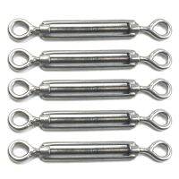 M5 Stainless Steel 304 Eye &amp; Eye Turnbuckle (M5, 5PCS)