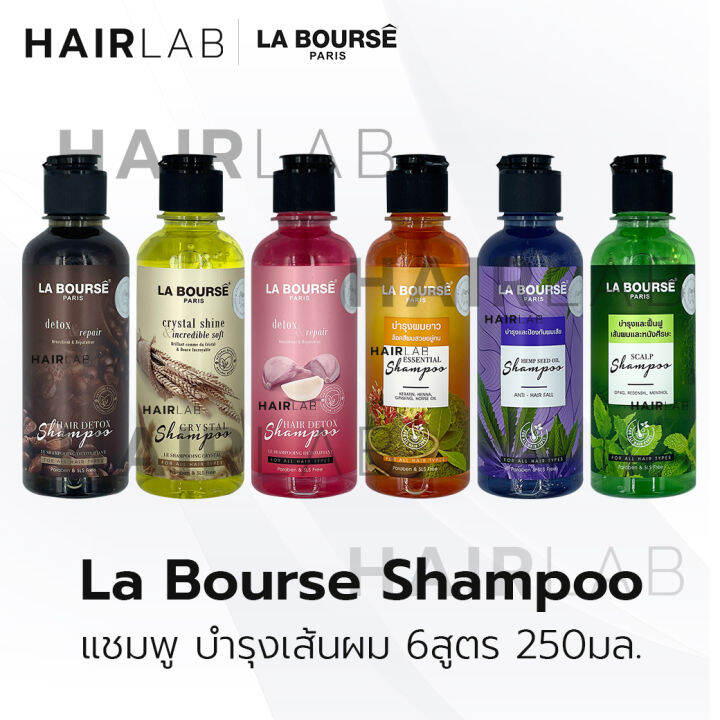 พร้อมส่ง-la-bourse-hair-detox-shampoo-250ml-ลาบูสส์-ดีท็อกซ์-แชมพู-บำรุงผม-ผมทำสี-ผมแห้งเสีย-ผมชี้ฟู