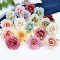 【YF】┇  10PCs Silk Artificial 4cm head Wedding Decoration Wreath Handicraft Accessories Fake FlowersTH