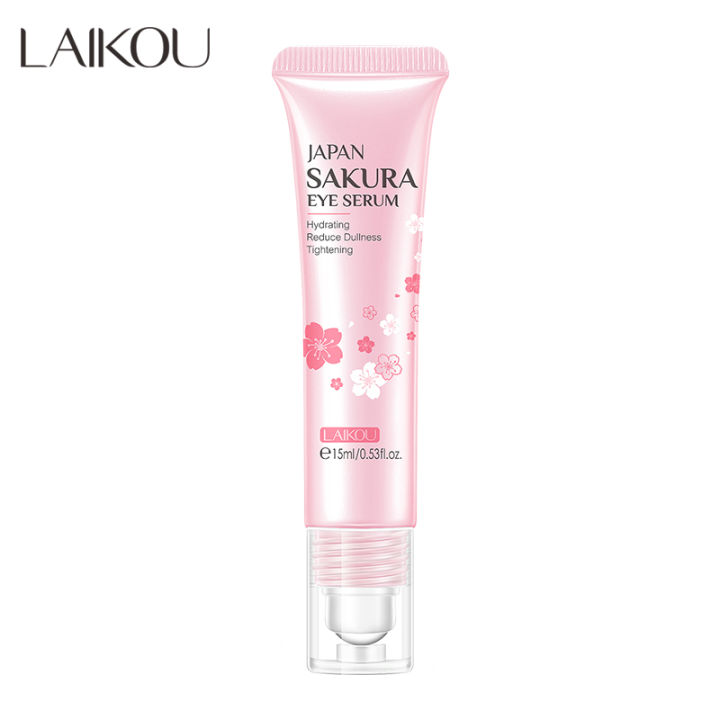 laikou-japan-sakura-eye-serum-15ml-deep-hydrating-ลดความหมองคล้ำ-กระชับ-บำรุงรอบดวงตา