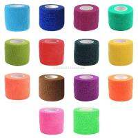 Self-Adhesive Solid Bandage Tape Cohesive Flexible Reusable Protective Multicolor Wrap for Outdoor Sport Hunting Camping