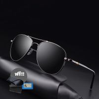 Welcome to our store ♭  แว่นกันแดด UV 400 เลนส์Polarized ทรงAviator รุ่น A301 พร้อมกล่องใส่แว่น+ผ้าเช็ดแว่น+การ์ดทดสอบเลนส์◎