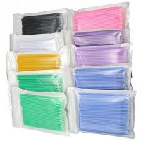 【jw】▩✒▲  5/100pcs Brushes Cotton Swab Extension Disposable Lash Glue Cleaning Applicator Sticks Makeup Tools