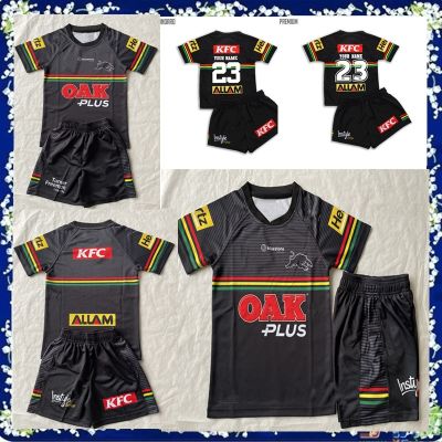 Rugby TODDLER Panthers YOUTH 2023/24 [hot]2023 Home/Indigneous size:16----26 PANTHERS JERSEY Penrith PENRITH Jersey KIT HOME KIDS