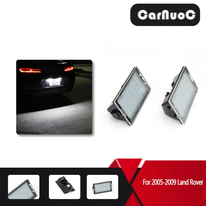 2pcs LED 12V Car License Plate Light For Land Rover Discovery 3 4 LR3