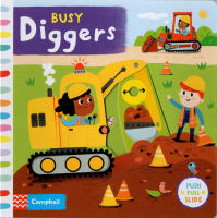 English original busy diggers busy book series activity theme Book Childrens operation mechanism book learning childrens game paperboard book