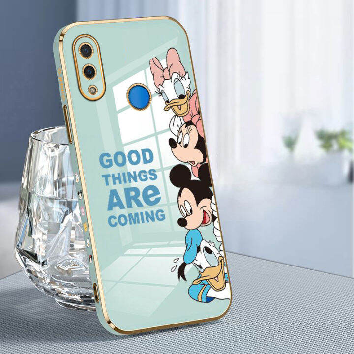 jiefie-การ์ตูน-mickey-mouse-สำหรับ-huawei-y9-2019-y9s-y9-prime-y7a-y6p-y7-pro-น่ารัก-mini-daisy-chrome-soft-tpu-โทรศัพท์กรณี