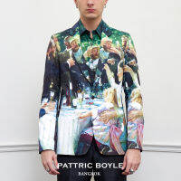 PATTRICBOYLE / AFP / AFTER PARTY PRINT BLAZER WITH HAND PAINT เสื้อเบลเซอร์ พิมพ์ลาย แต่ง สีสกรีน / AFP04101PR 04