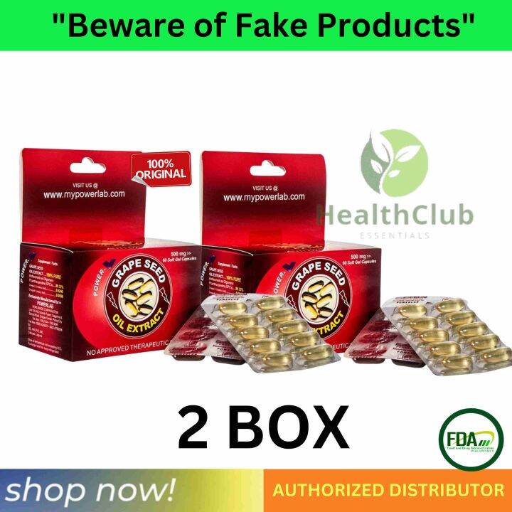 Grapeseed Oil Extract Powerlab 500mg/60 Softgel Set of 2 Lazada PH