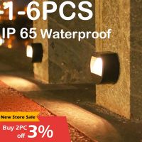 1-6PCS 3LED Solar LED Light Outdoor Garden Wall Lamp Waterproof Landscape Deck Light Fence Lamp Garden Luminous Lighting