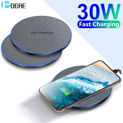 DCAE 30W Fast Wireless Charger For iPhone 14 13 12 11 Pro Max XS XR X 8 Type C Induction Charging Pad for Samsung S22 S21 S20 S9