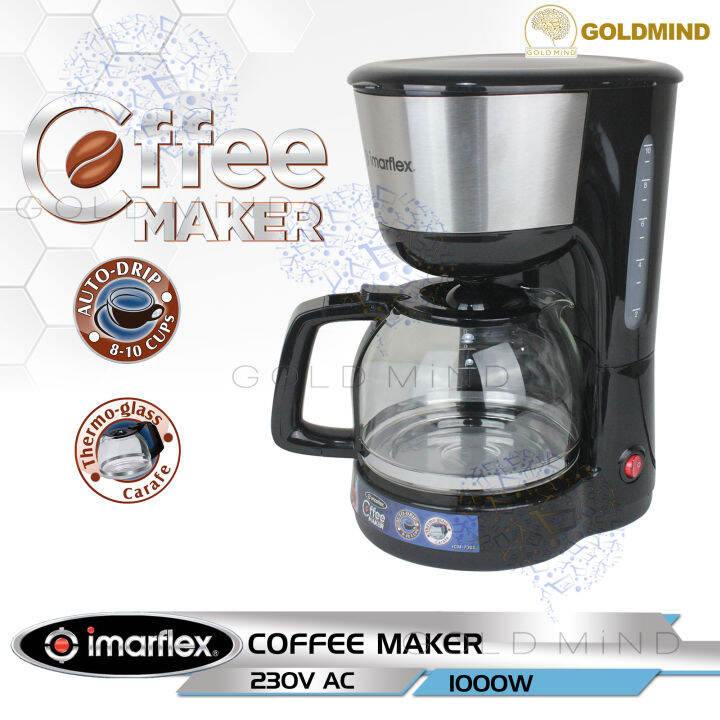 Imarflex Coffee Maker 810 cups capacity Black/Stainless Lazada PH