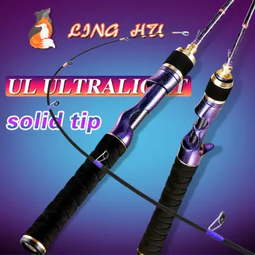 Fishing Rod Ultra Light Fishing Rod 1.5m-1.8m Carbon Fiber Spinning/Casting  Rods Solid Tips 2-6LB Line Weight Lure 2-8g Freshwater Rod Telescopic