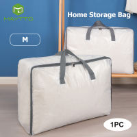 Maytto Home Wardrobe Organizers Quilt Storage Bag Clothes Organize Bags PVC Waterproof Bag Foldable Transparent Storage Box Large Home Storage  Organizer Blanket Duvet Pillow Portable Handheld Bag