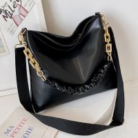 Luxury Handbag Designer Chain Top-handle Bags Vintage Women Soft Leather Shoulder Bags Casual Tote Bag Large Black Crossbody Sac