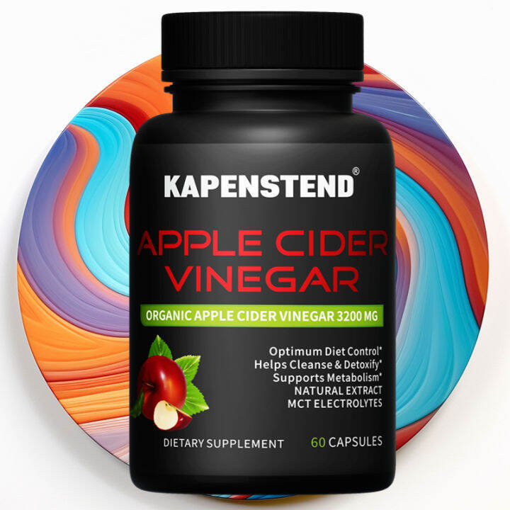 Apple Cider Vinegar Capsules NonGMO, Gluten Free Supplement，Premium