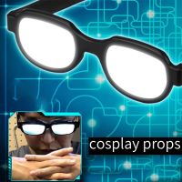 Fashion Men Women LED Light Luminous Glasses Eyewear Anime Cosplay Party Prop