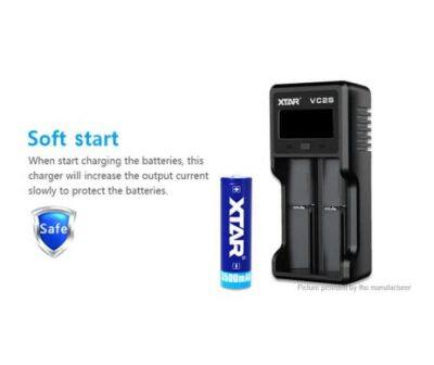 เครื่องชาร์จเปล่า XTAR VC2S หน้าจอ LCD แบตเตอรี่ชาร์จ USB Charger &amp; PowerBank ของแท้โค้ดเช็คได้