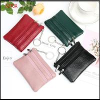 5210A อเนกประสงค์ หนัง PU Short Small Women Clutch Card Holder Keychain Mini Coin Purse Wallet Money Bag