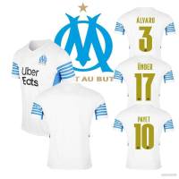 JS 2022 Marseille F.C. Football Jersey Tshirt Tops Ünder Alvaro Payet Home team Soccer Jersey Loose Tee Unisex plus size SJ