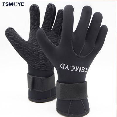 【JH】 NEW 3/5MM Scuba Diving Gloves Men Spearfishing Swim Underwater Anti-slip Warm Hunting Dive