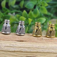 【YF】▩◘  100pcs Classic Metal Bead Caps Receptacle 8x6mm Antique Gold/Silver Color Tassel End Jewelry Findings