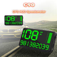 C90 GPS Speedometer Display Car Hud Tracker Digital Car Speed Display Real-time Track With Overspeed Alarm Driving Time