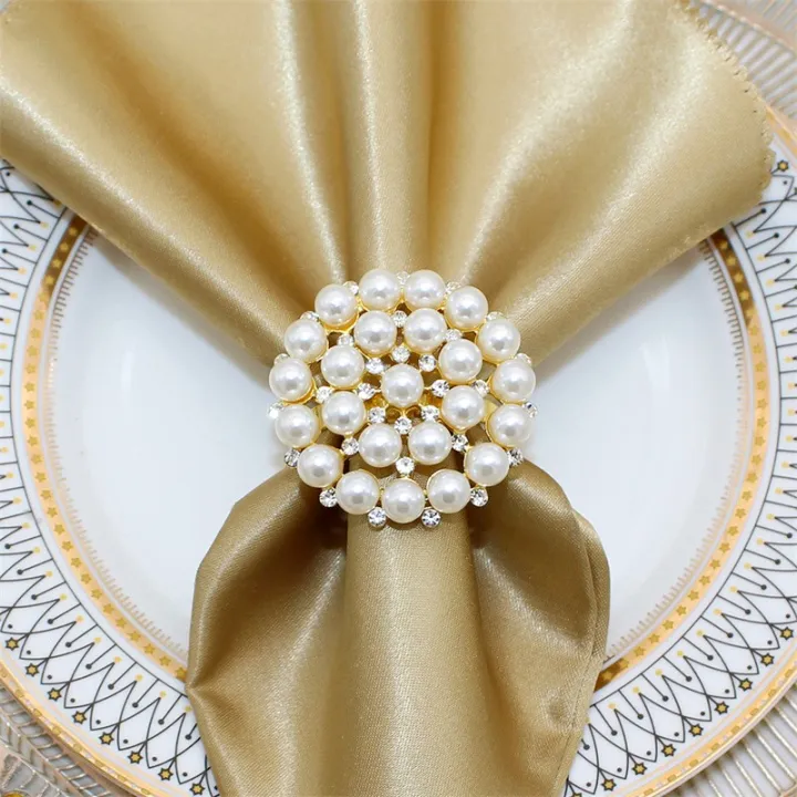 gold-tone-napkin-buckle-napkin-ring-set-electroplating-gold-napkin-ring-round-metal-napkin-buckle-pearl-flower-napkin-ring