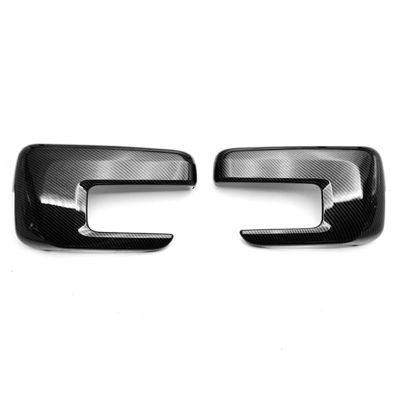 Carbon Fiber Rear View Rearview Side Glass Mirror Cover Trim Frame Side Mirror Caps for Ford F150 2021 2022