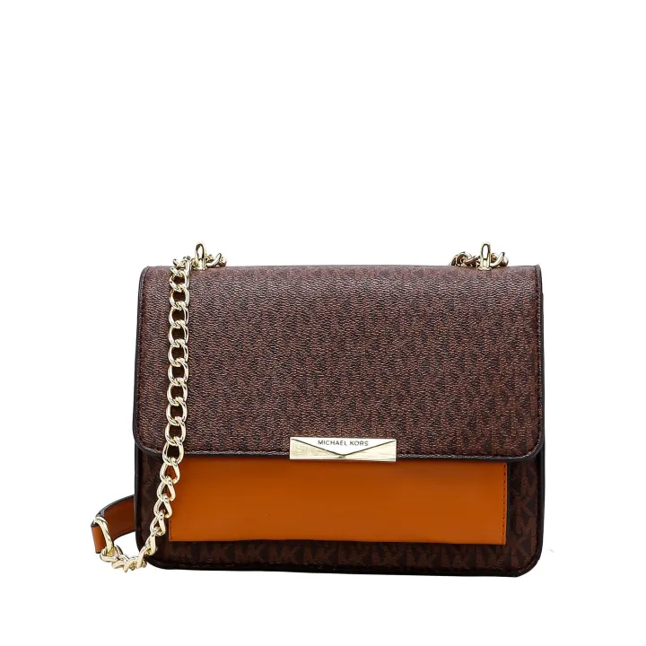 Synthetic MK Crossbody Bag Dark Brown Lazada PH