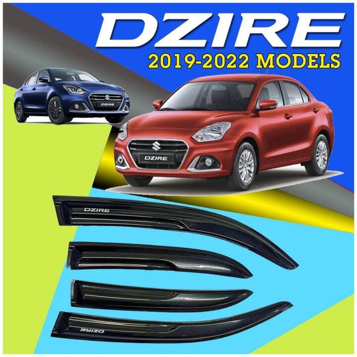 Suzuki Swift Dzire 2019 to 2022 ( Window Door Visor Rain Guard 2020