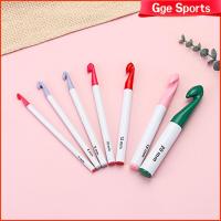 GGE SPORTS 7ชิ้นด้ามจับตามหลักสรีรศาสตร์เครื่องมืองานฝีมือเส้นด้ายสานตะขอถักนิตติ้งพลาสติก S