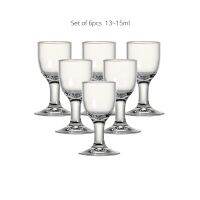 Set of 6pcs 10/15ml Lead-free Handmade Blown Chinese Baijiu Glasses for Strong Spirit Vodka Shot Glass